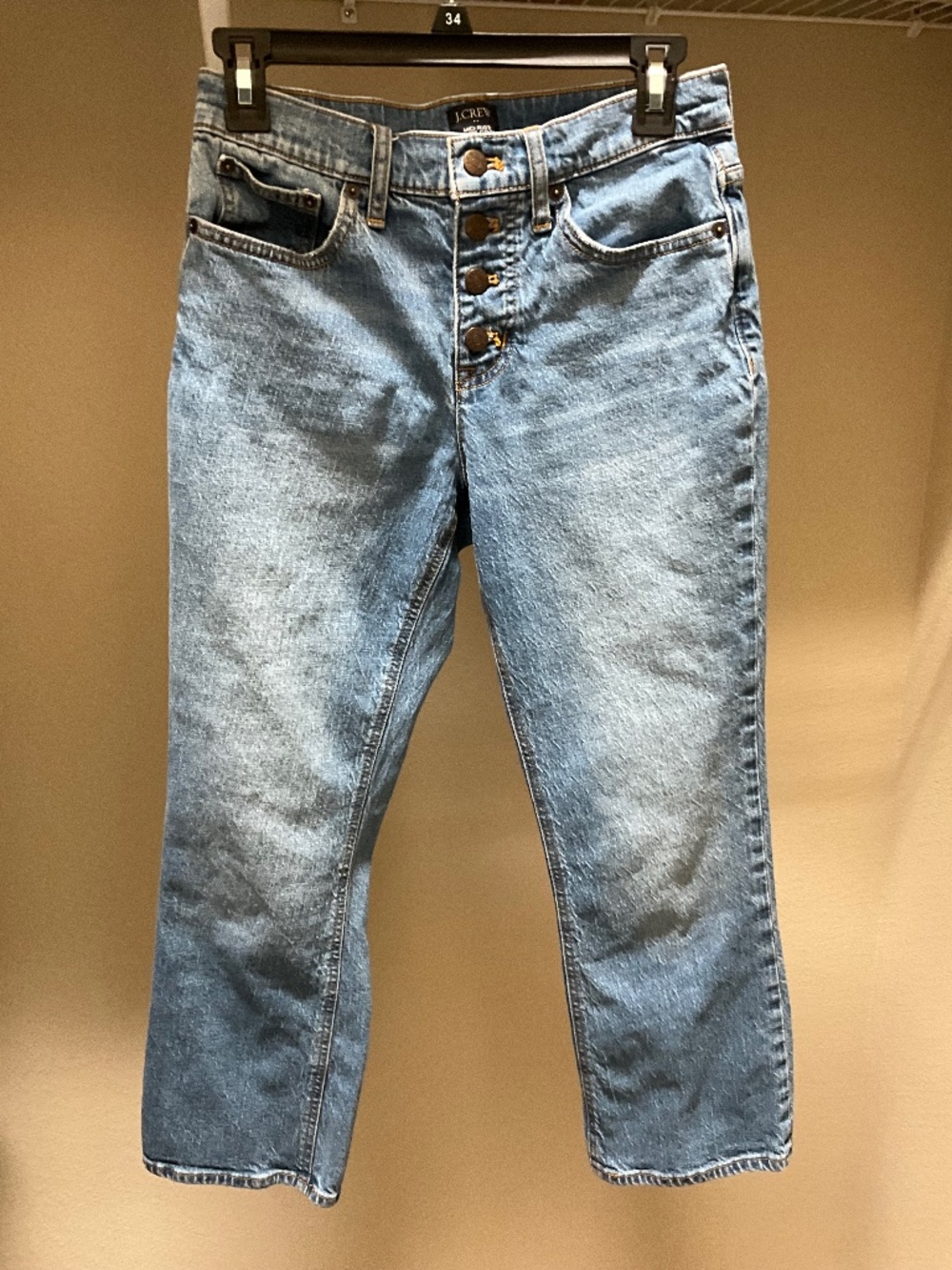 J.Crew Mid rise flare crop jeans